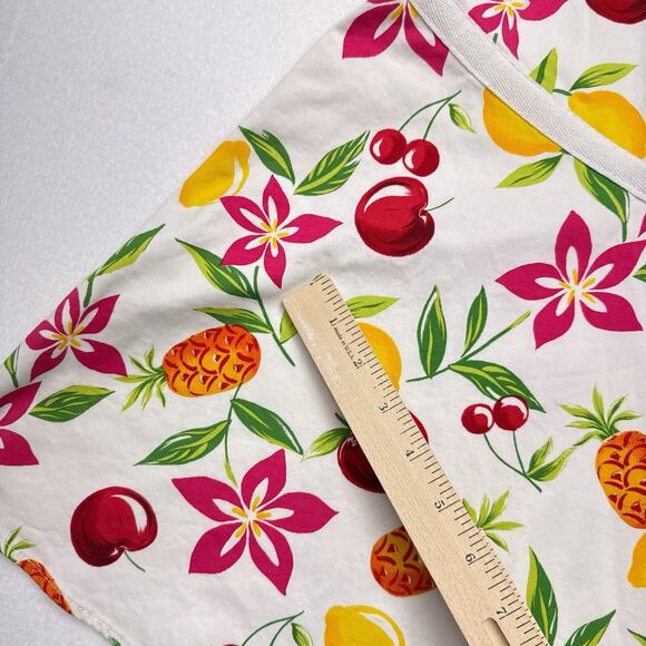 Vintage Gemilli Fruit Print‎ Midi Skirt Sz 12 Pineapple Lemon Cherry Cottagecore - Picture 8 of 11